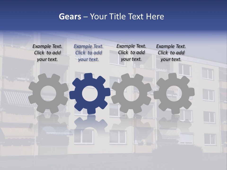 Housing Brick Exterior PowerPoint Template