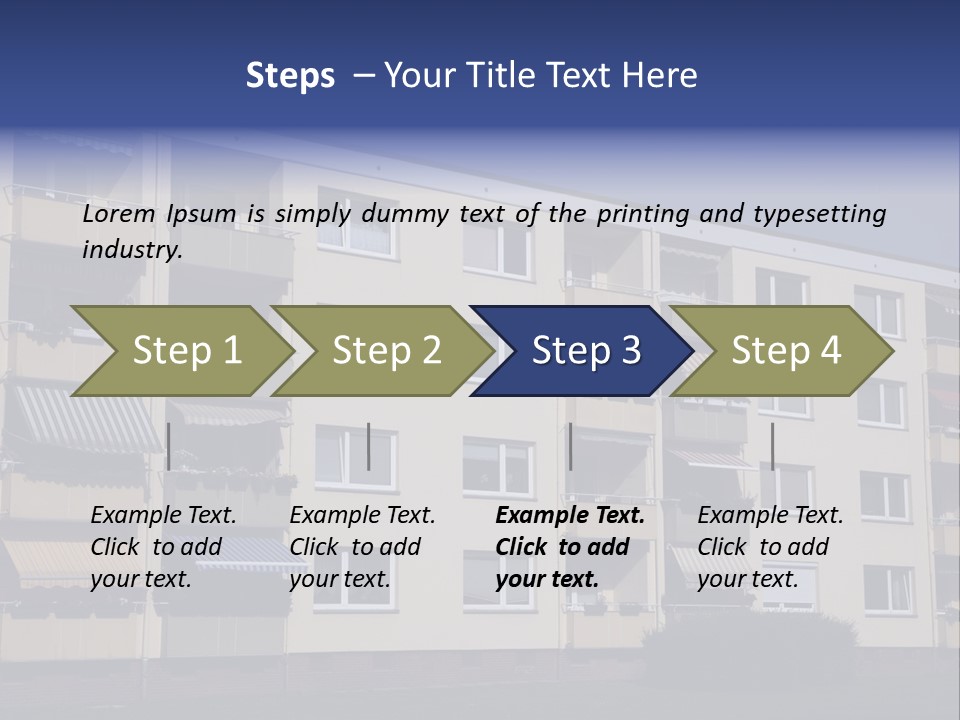 Housing Brick Exterior PowerPoint Template