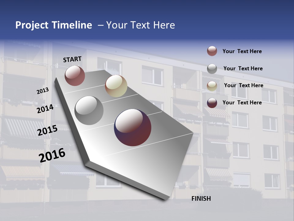 Housing Brick Exterior PowerPoint Template