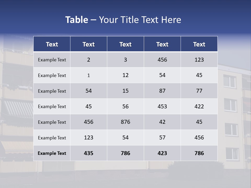 Housing Brick Exterior PowerPoint Template