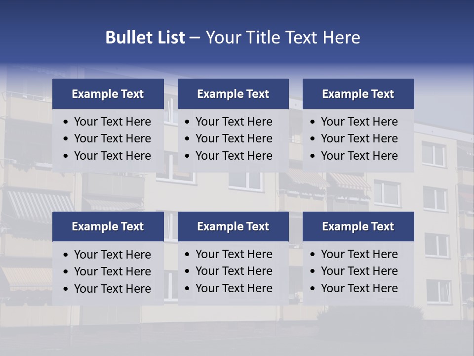Housing Brick Exterior PowerPoint Template