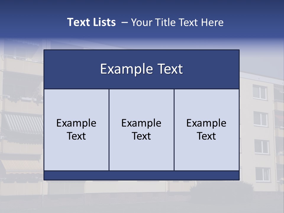 Housing Brick Exterior PowerPoint Template