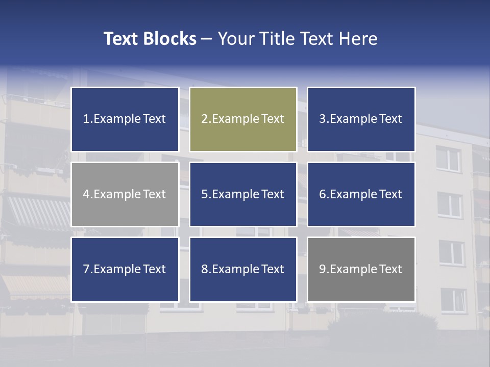 Housing Brick Exterior PowerPoint Template