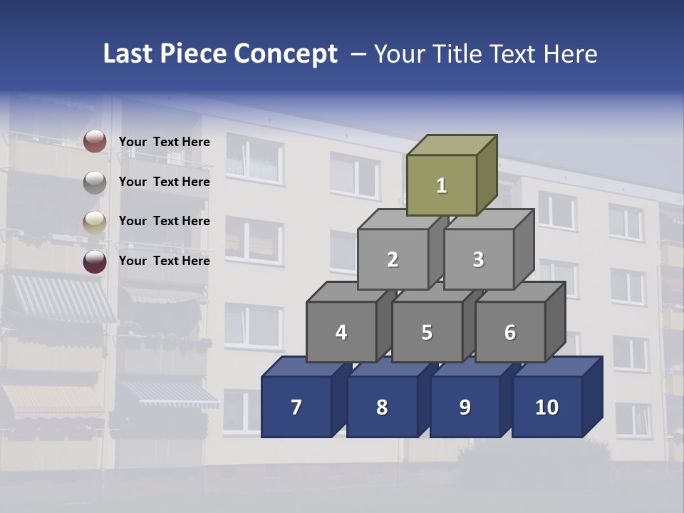 Housing Brick Exterior PowerPoint Template