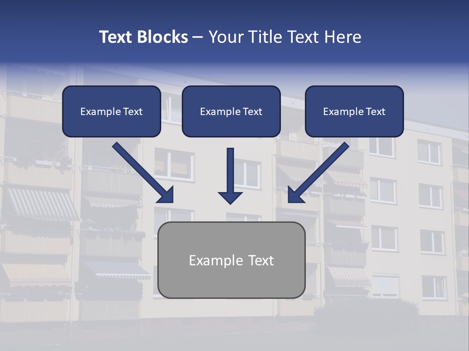 Housing Brick Exterior PowerPoint Template