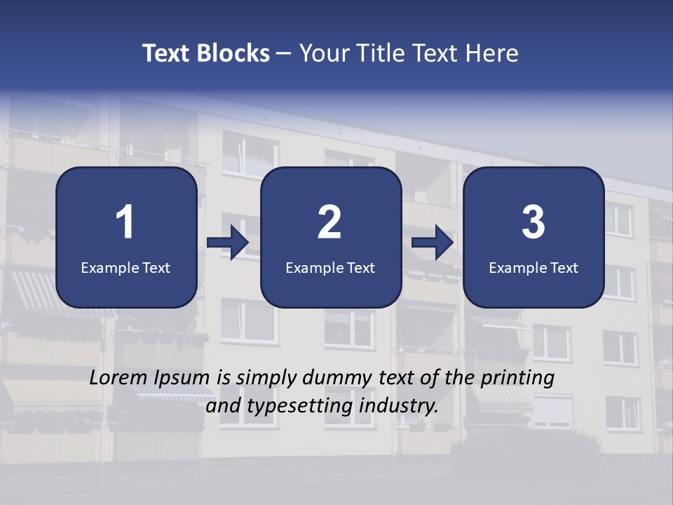 Housing Brick Exterior PowerPoint Template