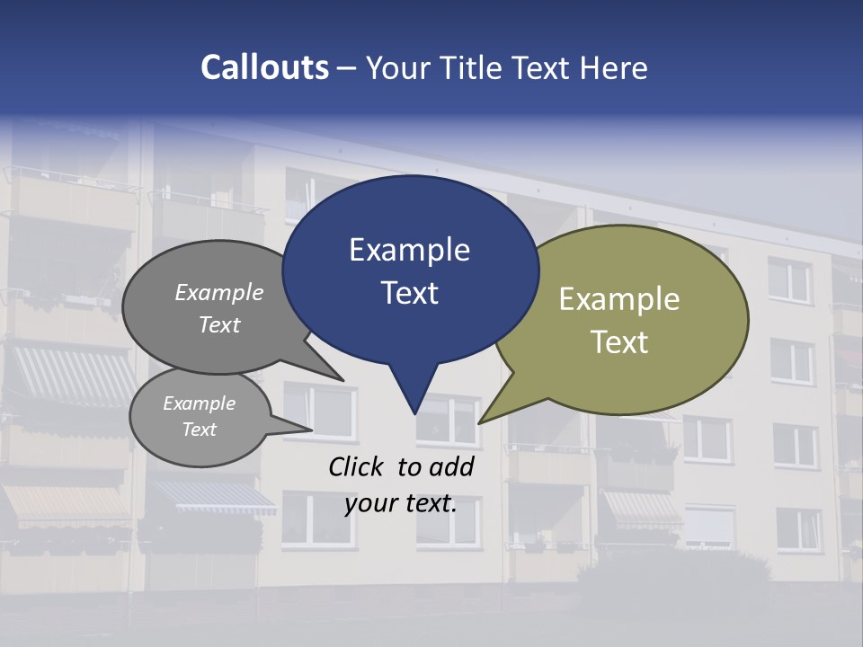 Housing Brick Exterior PowerPoint Template