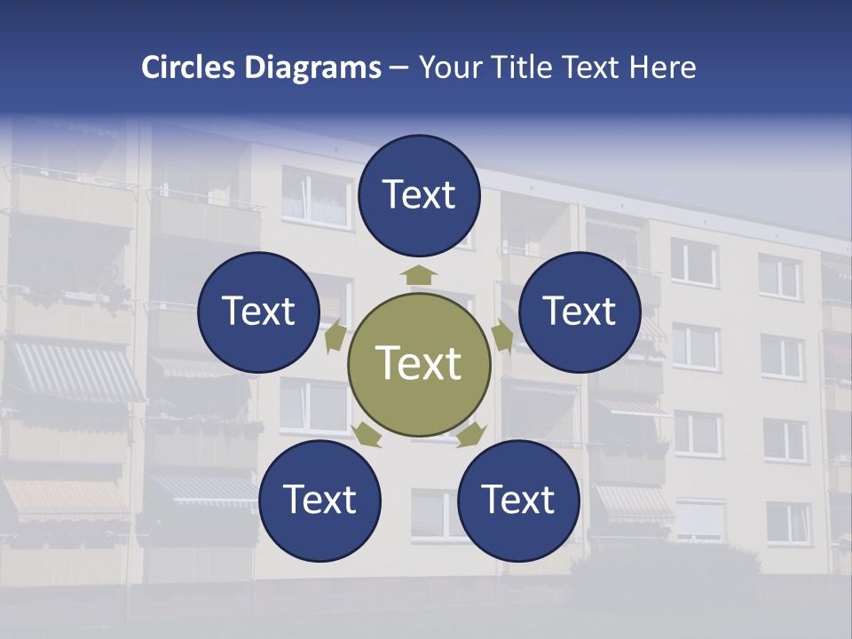 Housing Brick Exterior PowerPoint Template
