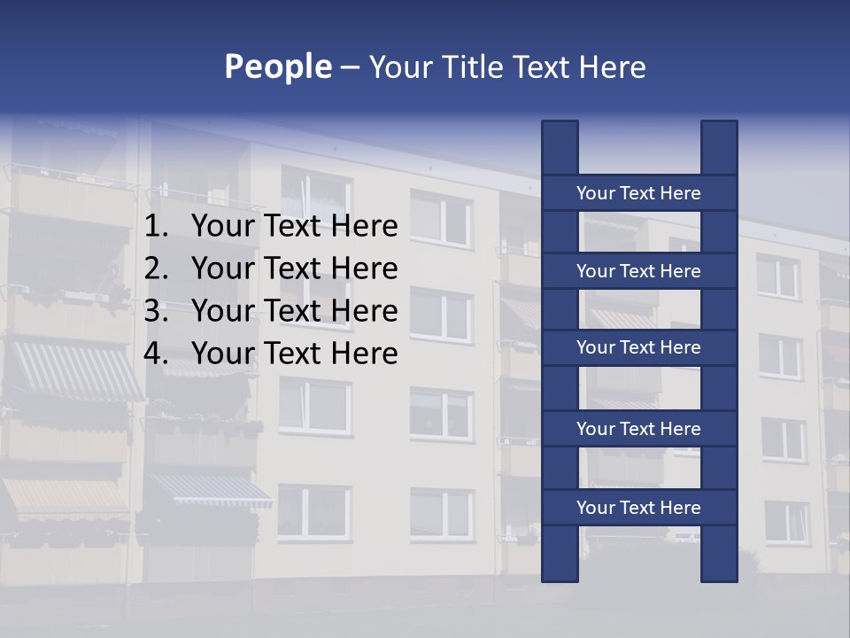 Housing Brick Exterior PowerPoint Template