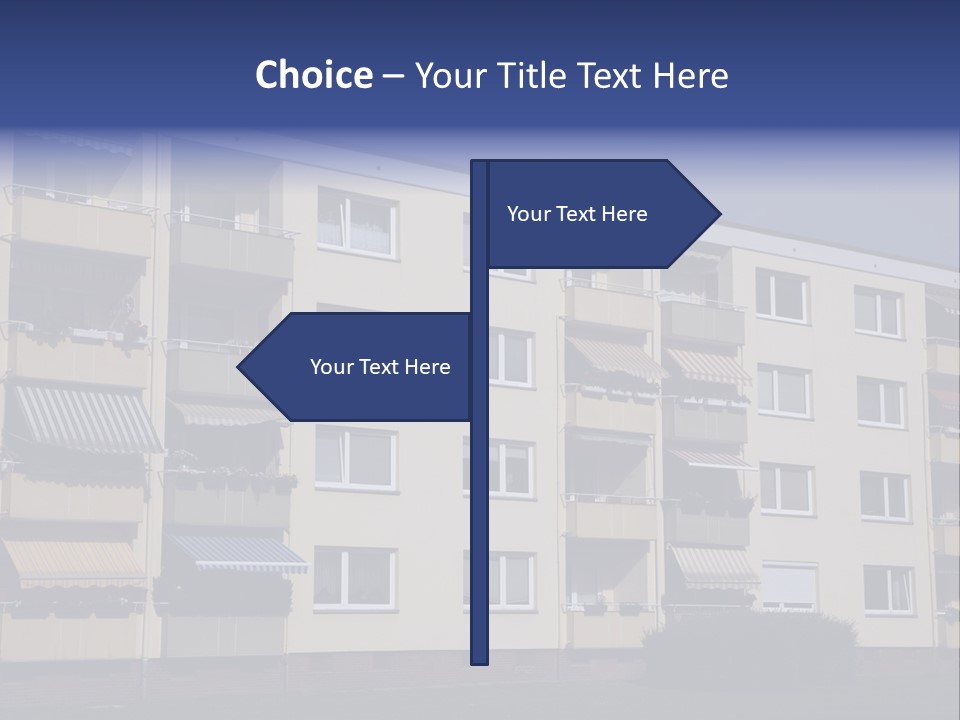 Housing Brick Exterior PowerPoint Template