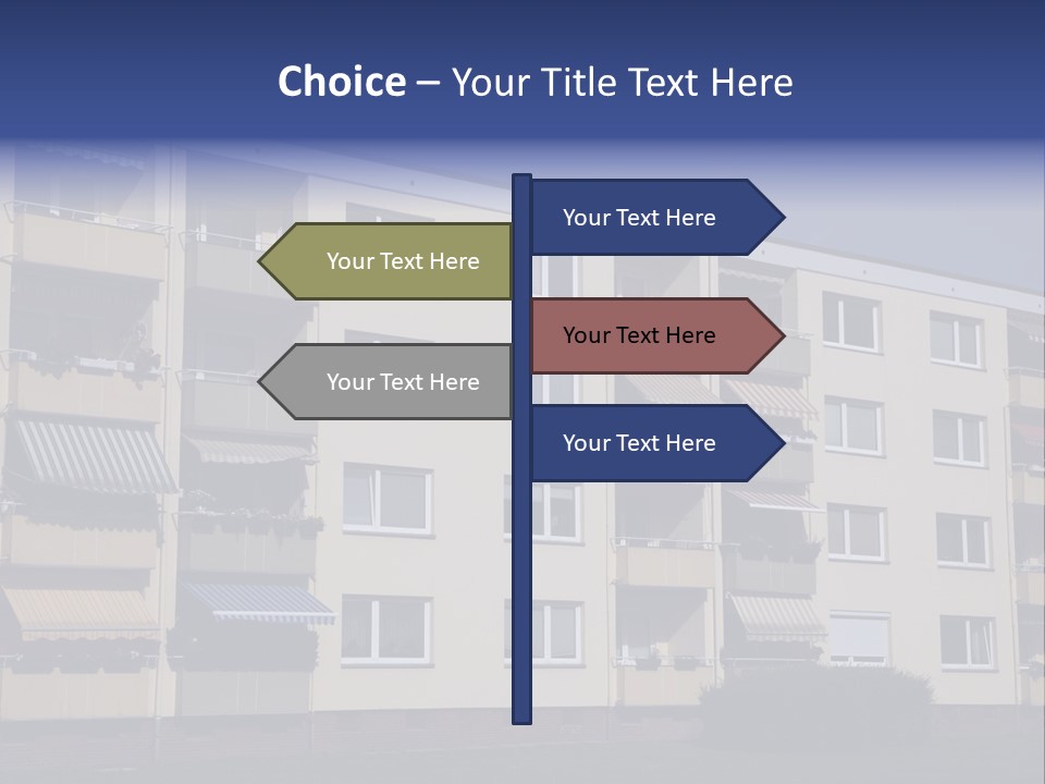 Housing Brick Exterior PowerPoint Template