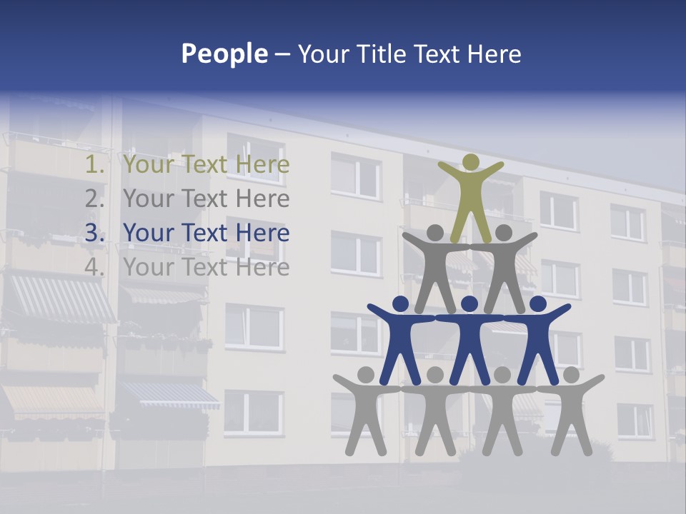 Housing Brick Exterior PowerPoint Template