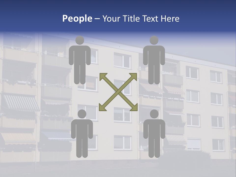 Housing Brick Exterior PowerPoint Template