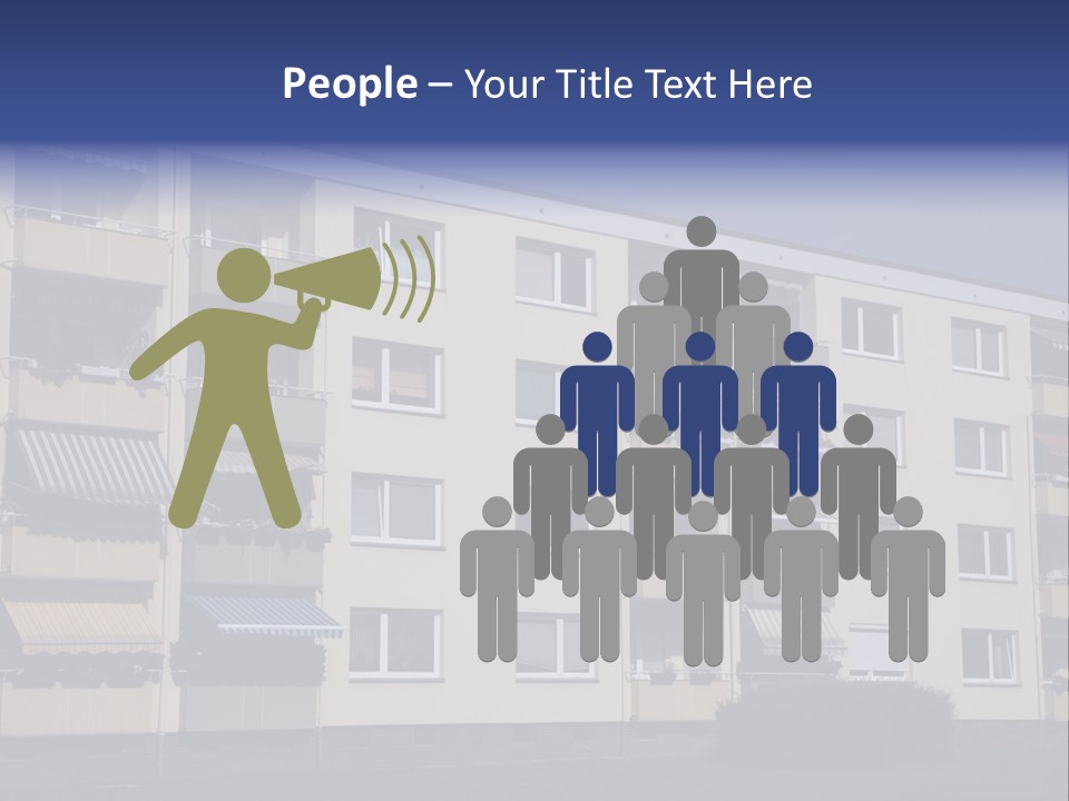 Housing Brick Exterior PowerPoint Template