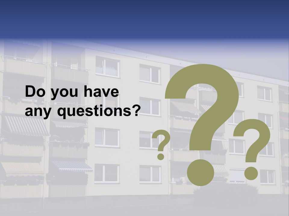 Housing Brick Exterior PowerPoint Template