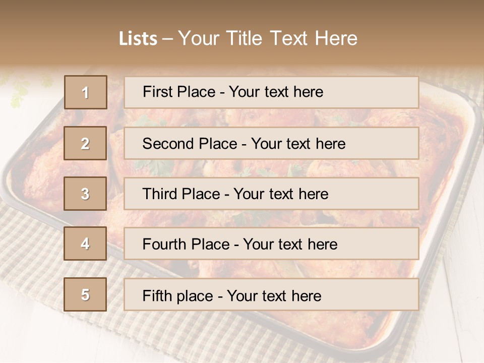 Dish Portion Snack PowerPoint Template