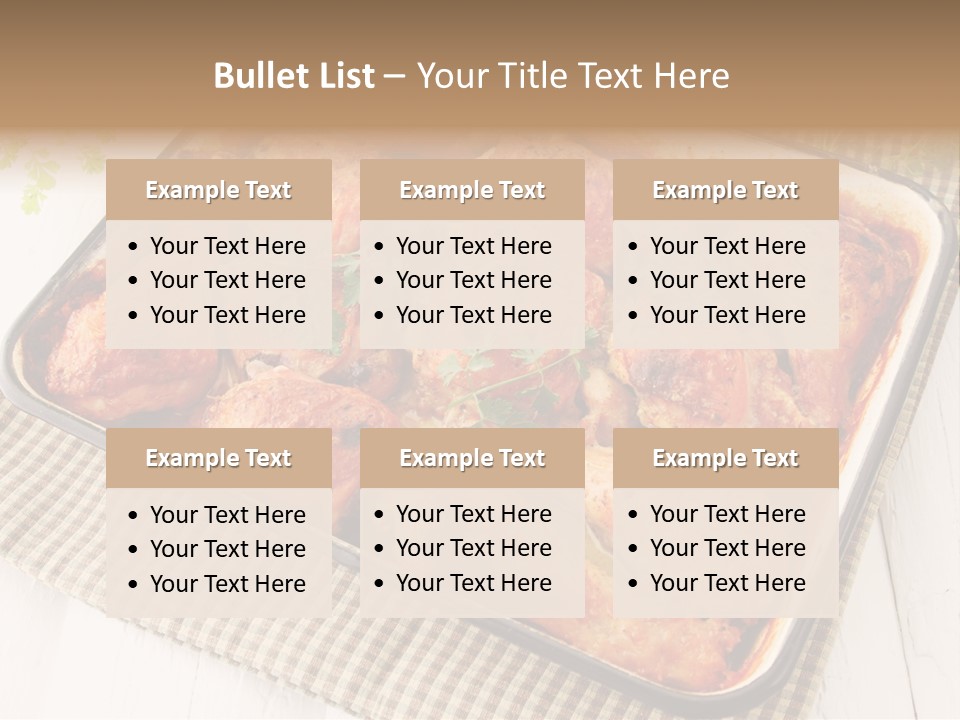 Dish Portion Snack PowerPoint Template
