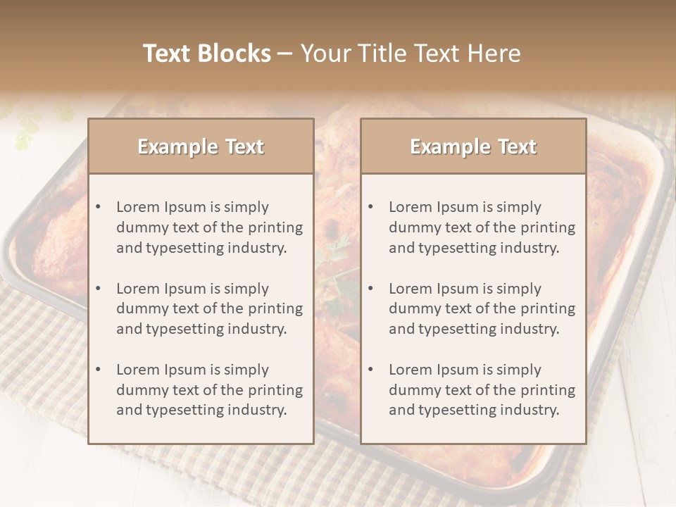 Dish Portion Snack PowerPoint Template
