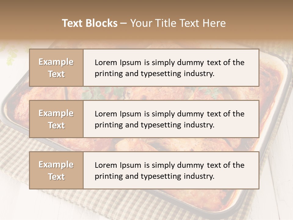Dish Portion Snack PowerPoint Template