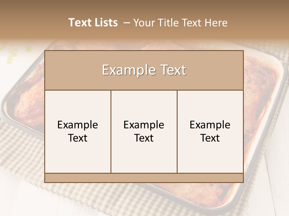 Dish Portion Snack PowerPoint Template
