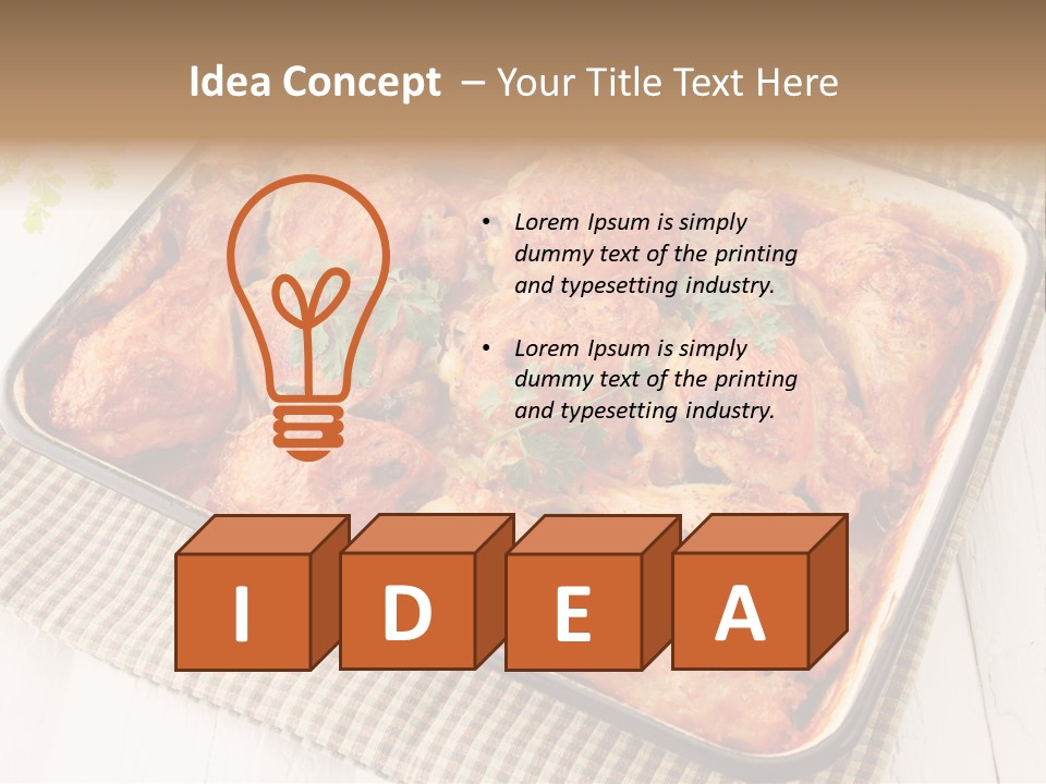 Dish Portion Snack PowerPoint Template