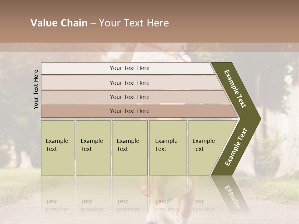 A Woman Running With A Dog On A Leash PowerPoint Template