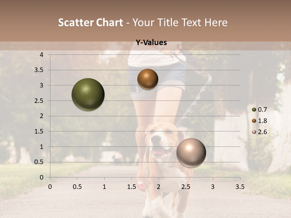 A Woman Running With A Dog On A Leash PowerPoint Template