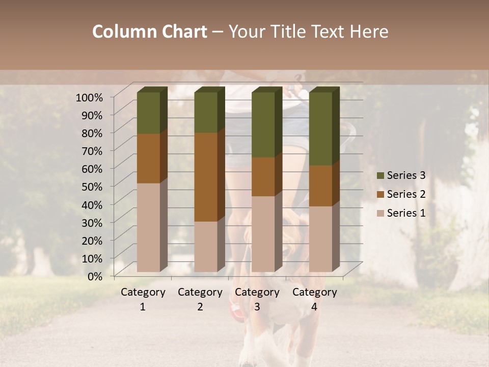 A Woman Running With A Dog On A Leash PowerPoint Template