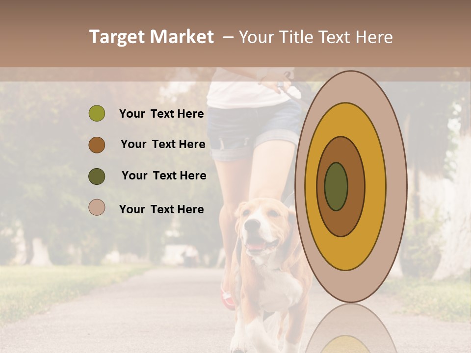 A Woman Running With A Dog On A Leash PowerPoint Template