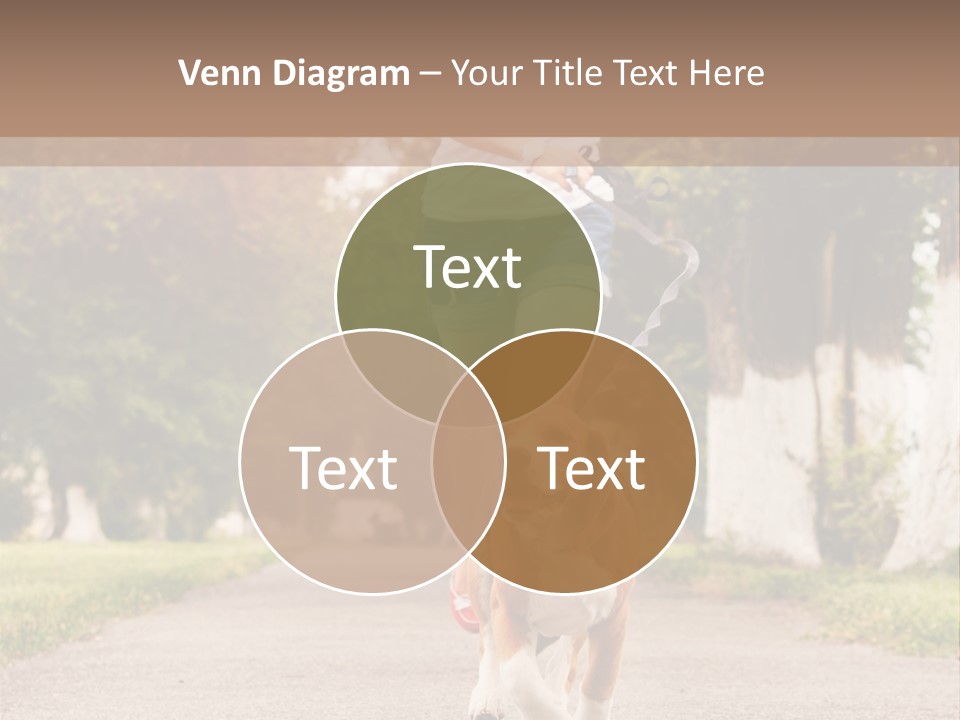 A Woman Running With A Dog On A Leash PowerPoint Template