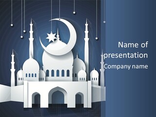 Ramadan Kareem Star Vector PowerPoint Template