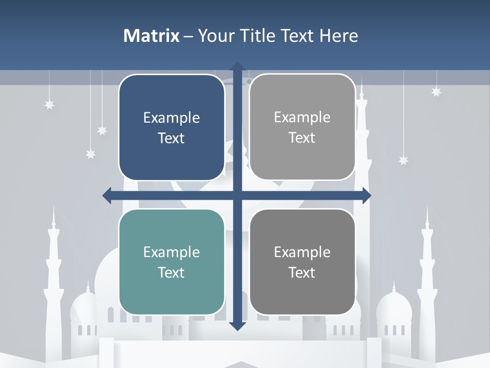 Ramadan Kareem Star Vector PowerPoint Template