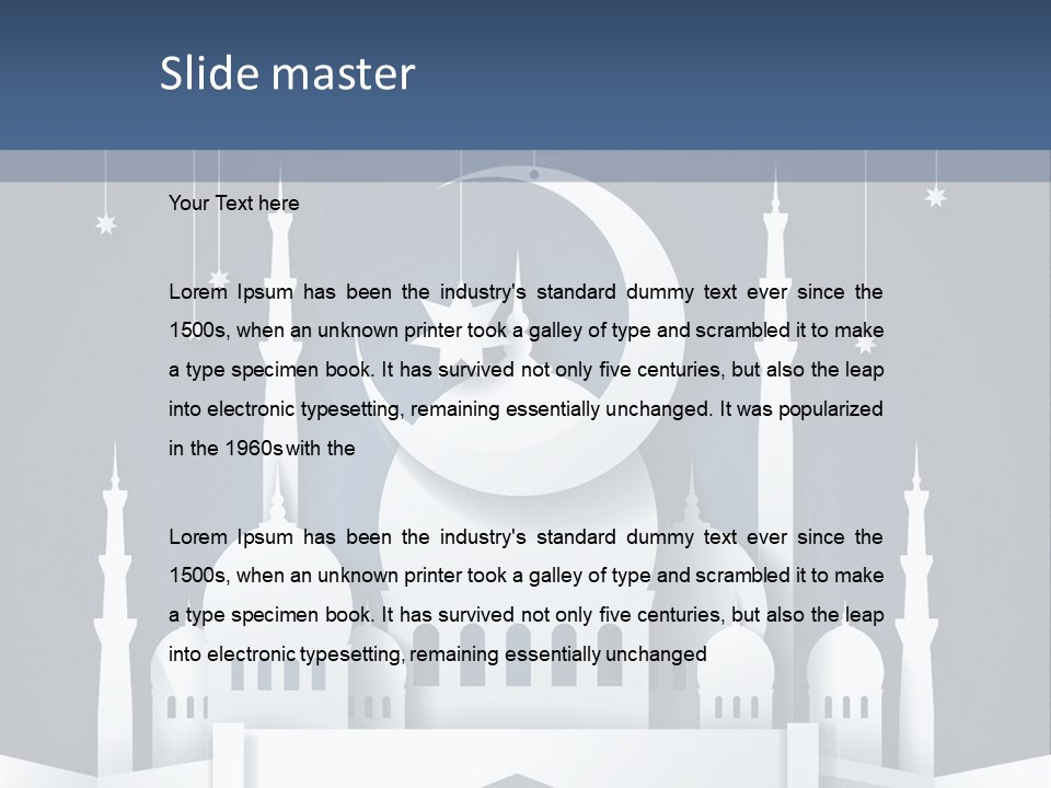 Ramadan Kareem Star Vector PowerPoint Template