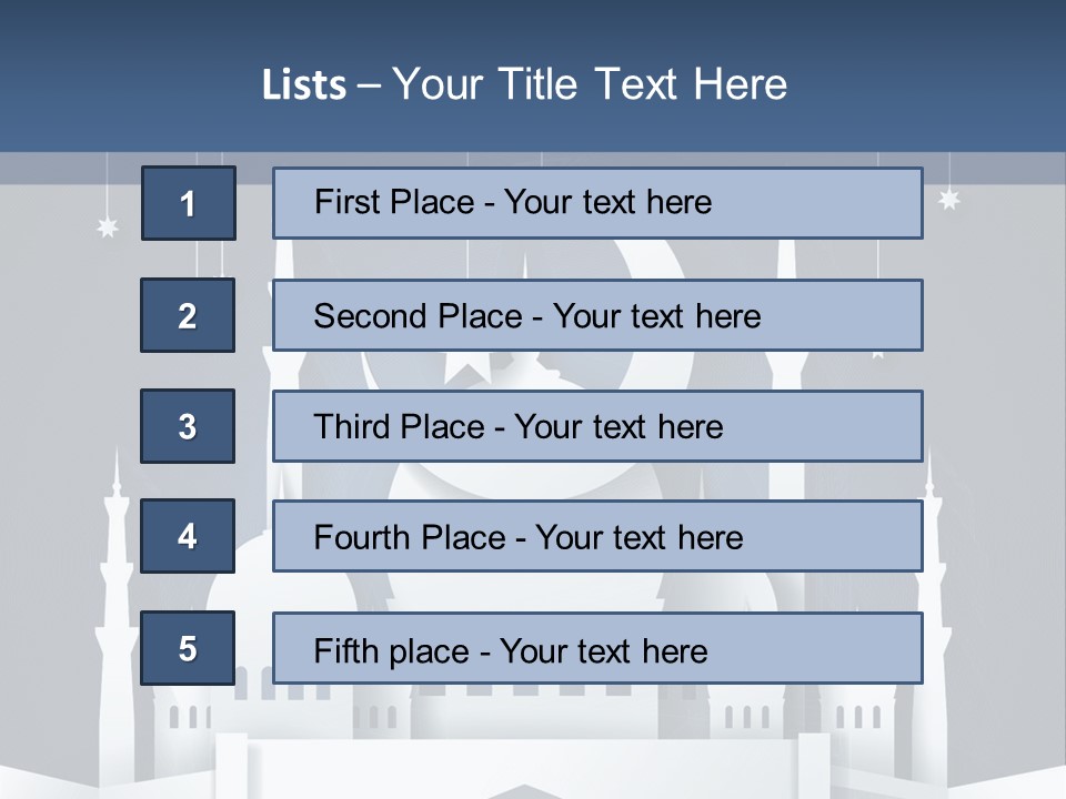 Ramadan Kareem Star Vector PowerPoint Template