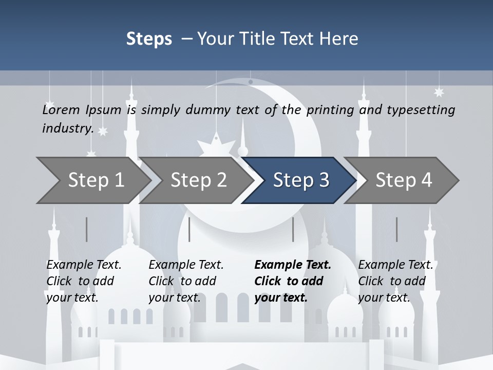 Ramadan Kareem Star Vector PowerPoint Template