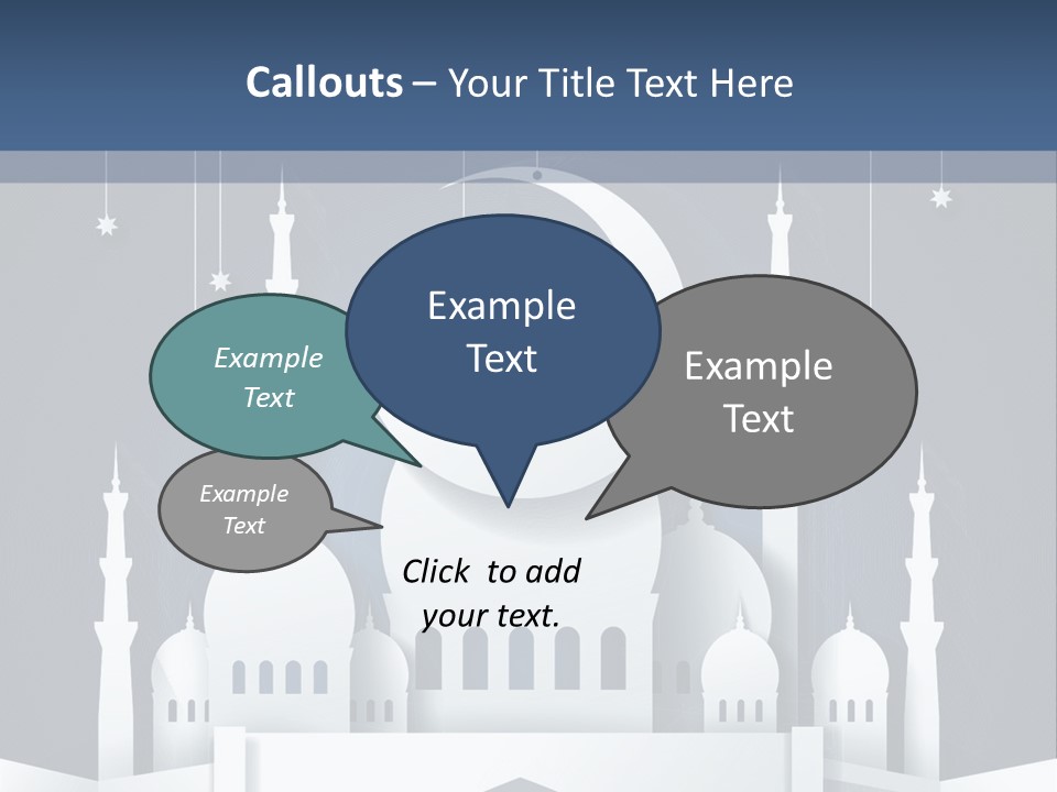 Ramadan Kareem Star Vector PowerPoint Template