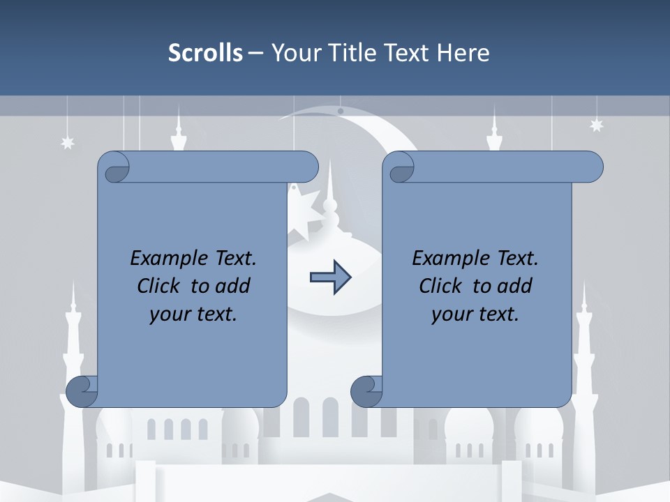 Ramadan Kareem Star Vector PowerPoint Template