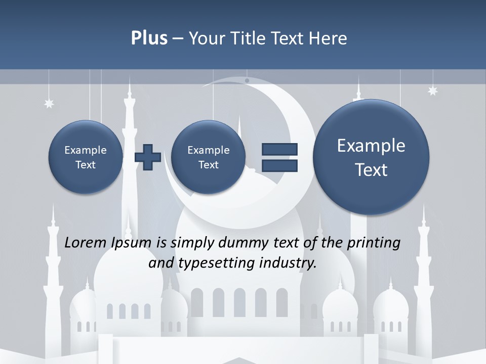 Ramadan Kareem Star Vector PowerPoint Template