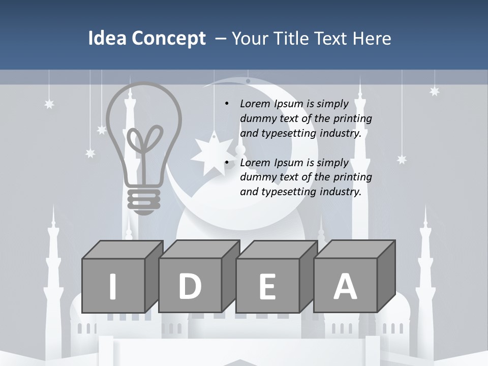 Ramadan Kareem Star Vector PowerPoint Template