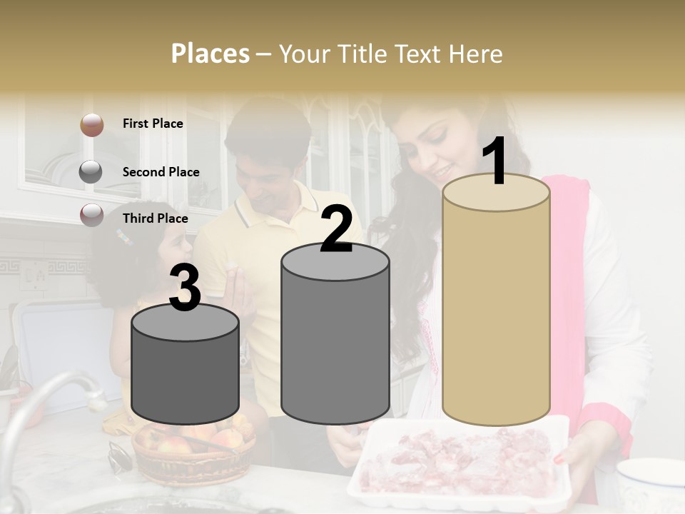 Muslim Family Muslim Girl Homely PowerPoint Template