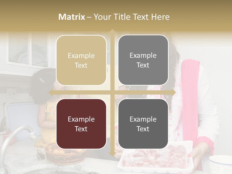 Muslim Family Muslim Girl Homely PowerPoint Template