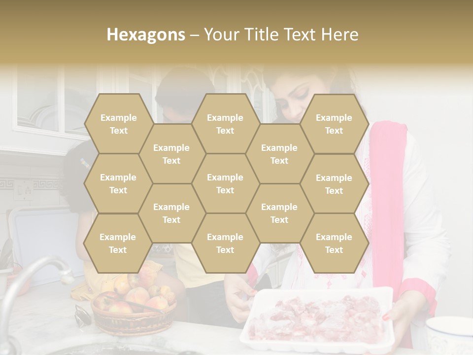 Muslim Family Muslim Girl Homely PowerPoint Template