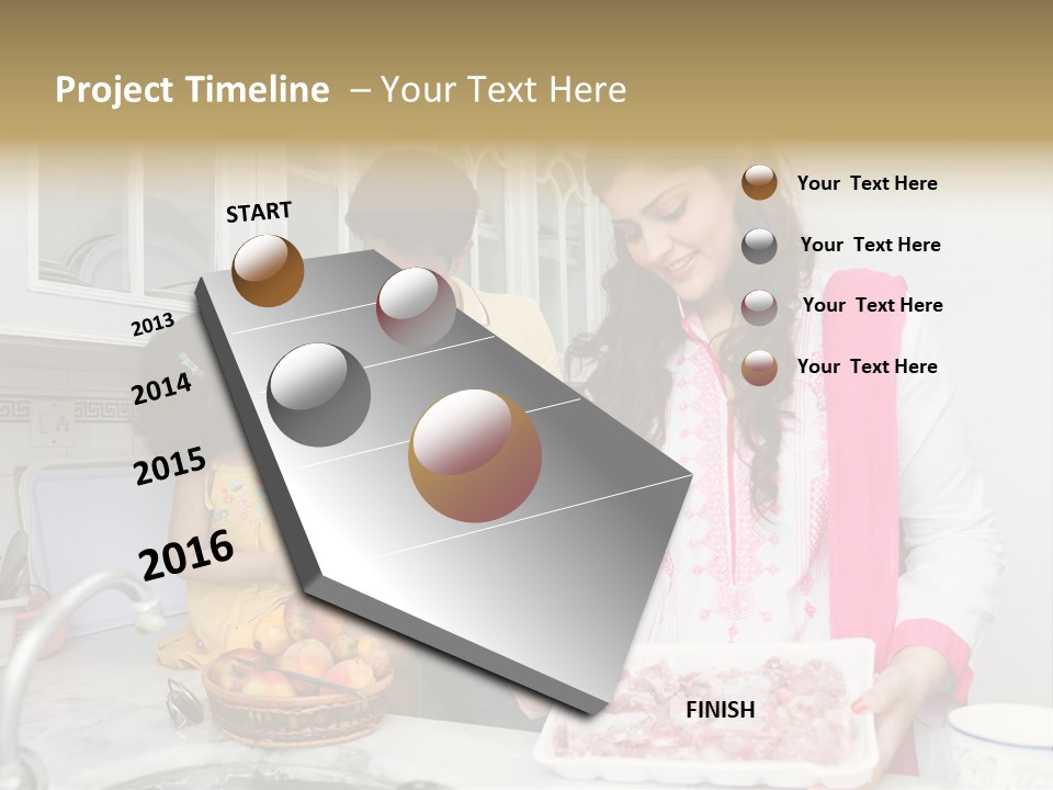 Muslim Family Muslim Girl Homely PowerPoint Template