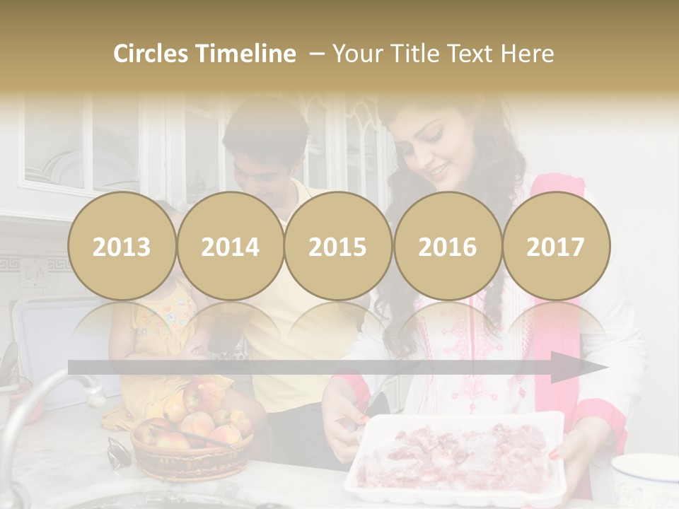 Muslim Family Muslim Girl Homely PowerPoint Template