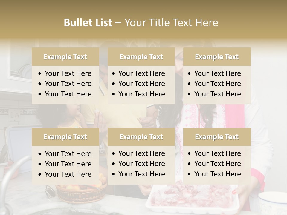 Muslim Family Muslim Girl Homely PowerPoint Template