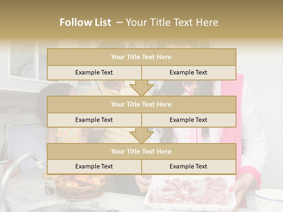 Muslim Family Muslim Girl Homely PowerPoint Template