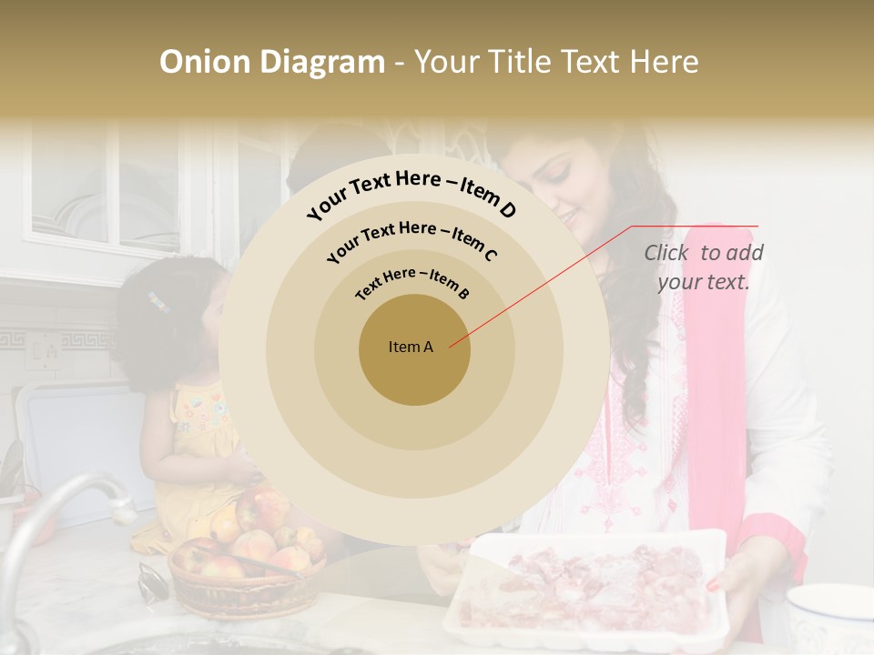 Muslim Family Muslim Girl Homely PowerPoint Template