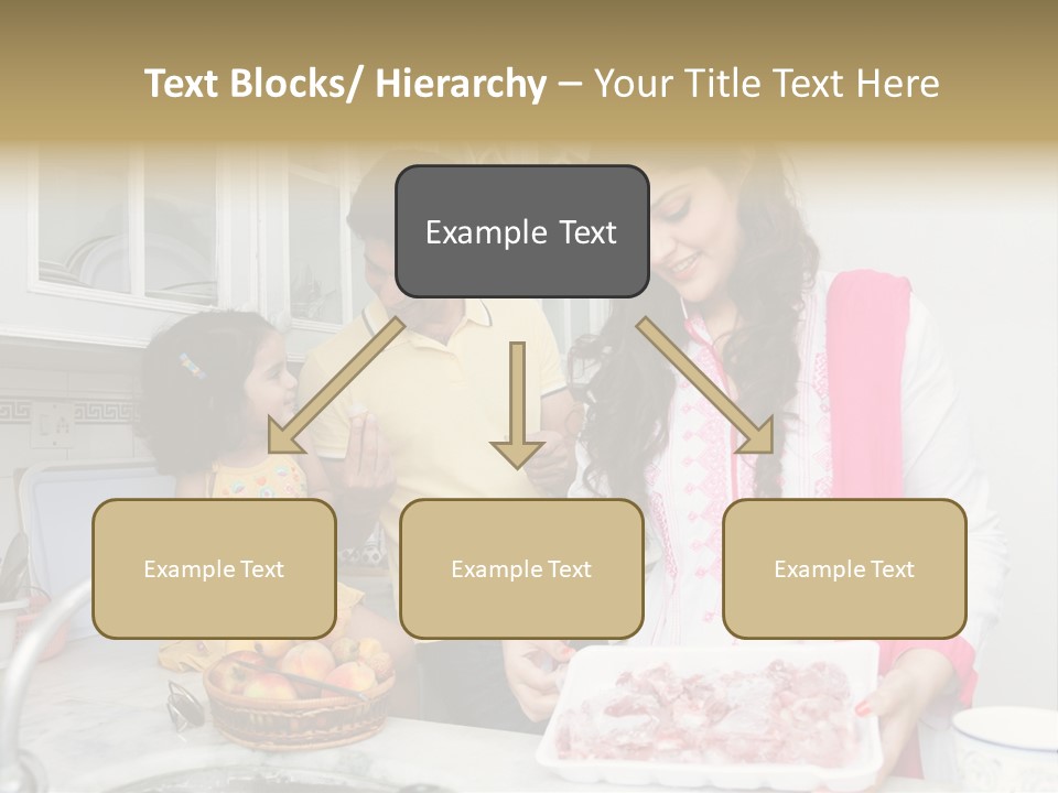 Muslim Family Muslim Girl Homely PowerPoint Template