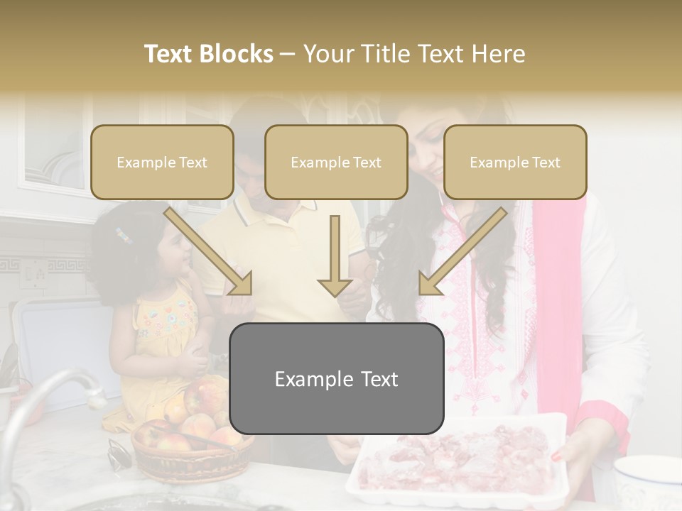 Muslim Family Muslim Girl Homely PowerPoint Template
