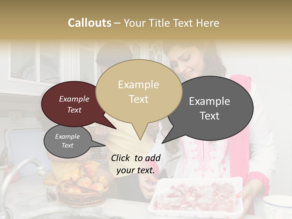 Muslim Family Muslim Girl Homely PowerPoint Template